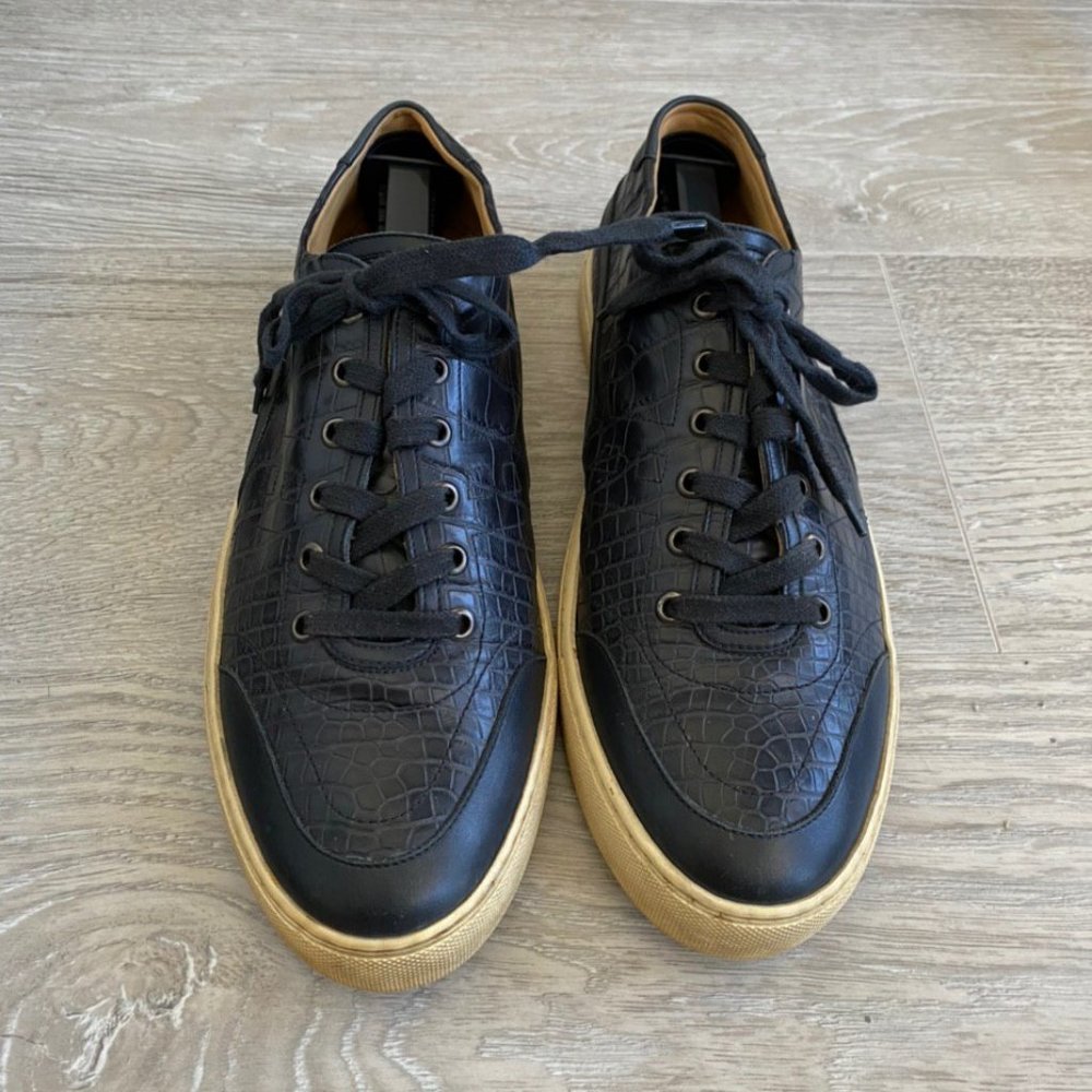 Hermes crocodile sneakers